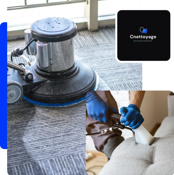 Nettoyage de tapis et canapé avec équipement professionnel